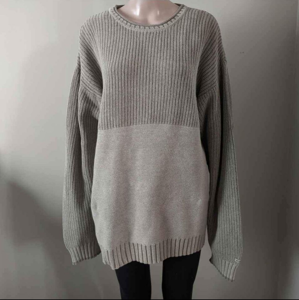 Vintage Columbia knit crewneck sweater, men's XL